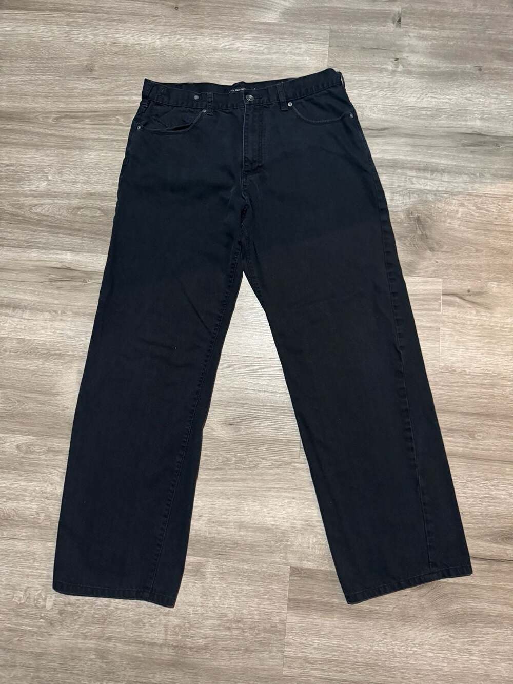 Calvin Klein Jeans Straight Leg Size 36 Black Denim Pants